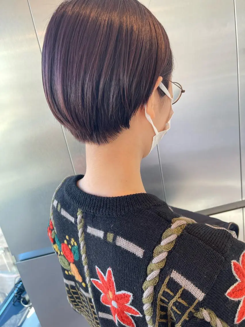 ショート カラー ヘアアレンジ カット ヘアカラー トリートメント Aloa透明感ヘア ♡kanami♡のヘアスタイル