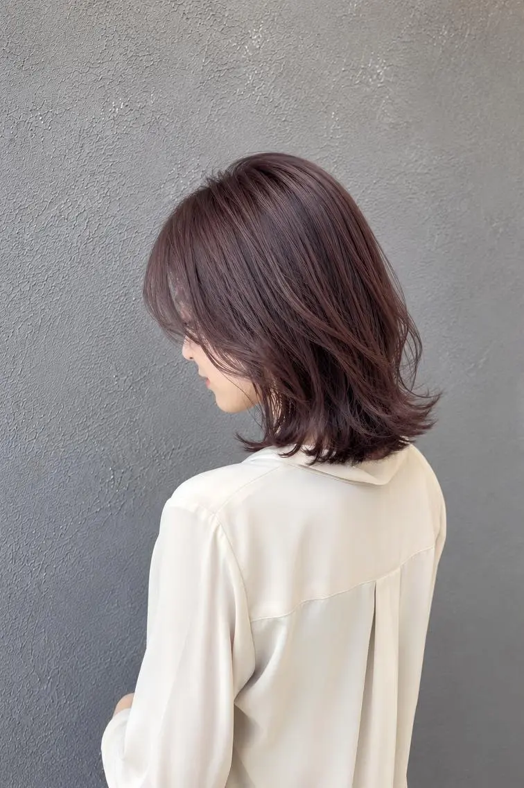 ミディアム 脇田 麗乃のヘアスタイル