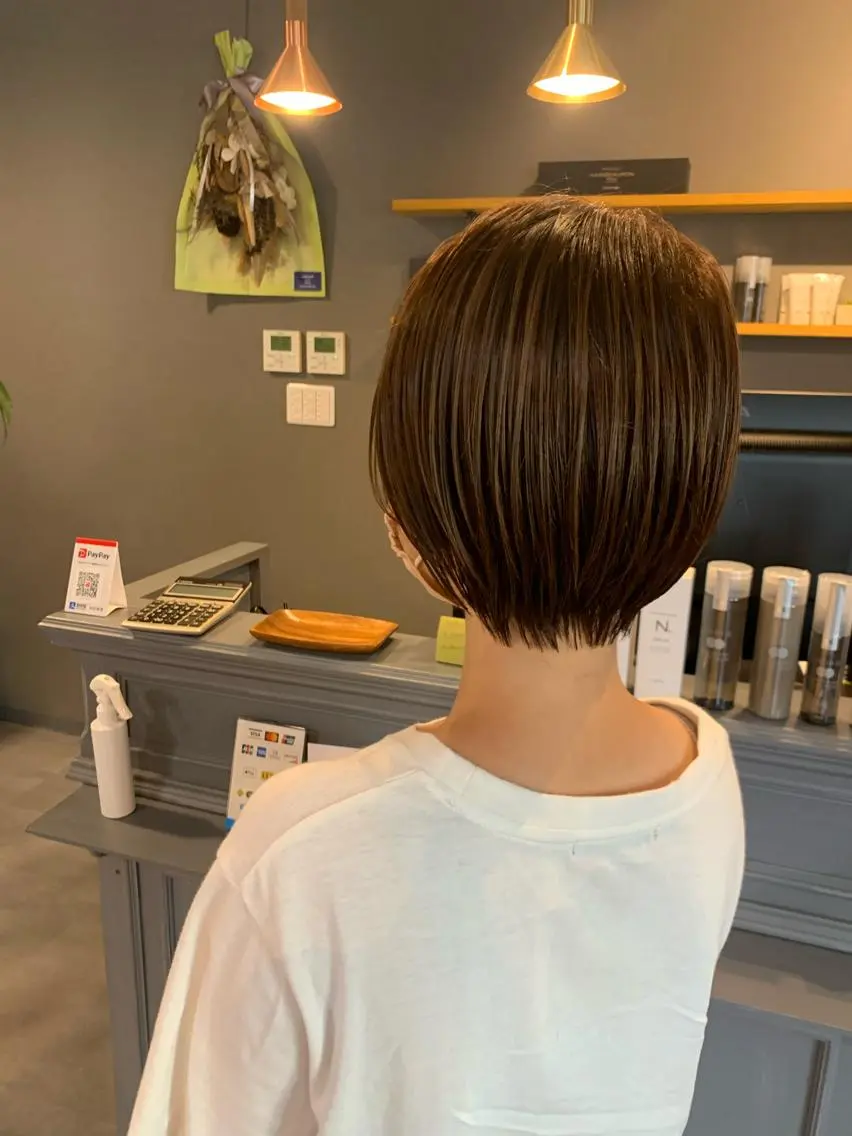 ショート カラー 似合わせカット ショートヘア SHU NTAのヘアスタイル
