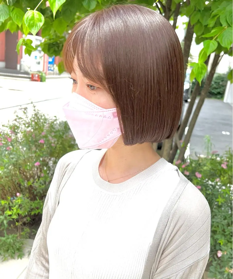 ショート カラー グレージュ 💎透明感カラー特化 💎TAISEIのヘアスタイル