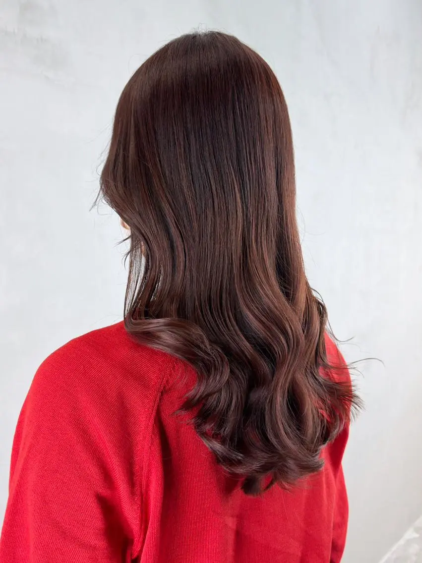 セミロング カラー パーマ ヘアアレンジ ラベンダーカラー ピンクカラー ピンクラベンダー カット ヘアカラー トリートメント ITbyALBUM 藤沢店のヘアスタイル