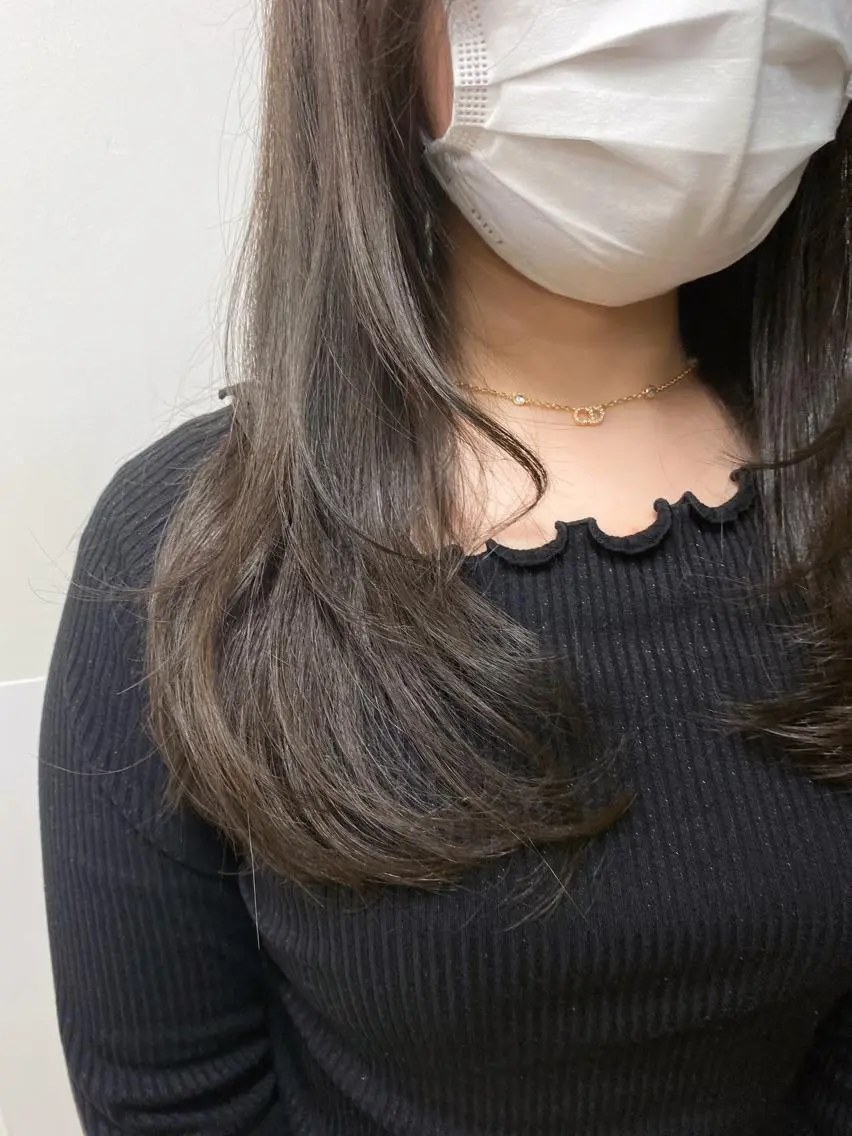 ロング 韓国風ヘア レイヤーカット メンズ特化 刈り上げない/金井のヘアスタイル