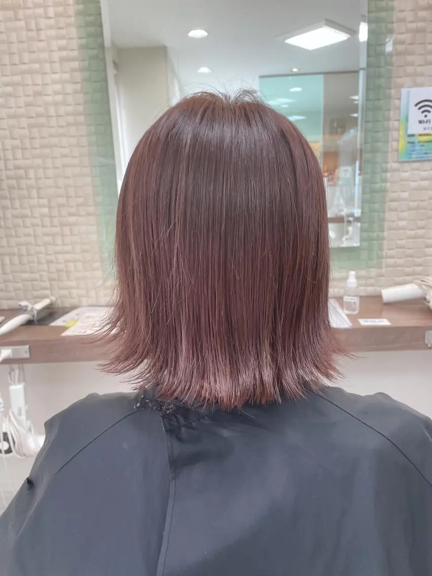 ミディアム カラー ヘアカラー トリートメント 艶髪酸性縮毛🥇 ディレクター土手内徹のヘアスタイル