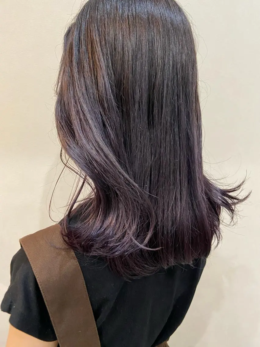 セミロング ヘアカラー トリートメント ボブ/透明感カラー 🧸YUI❤️のヘアスタイル