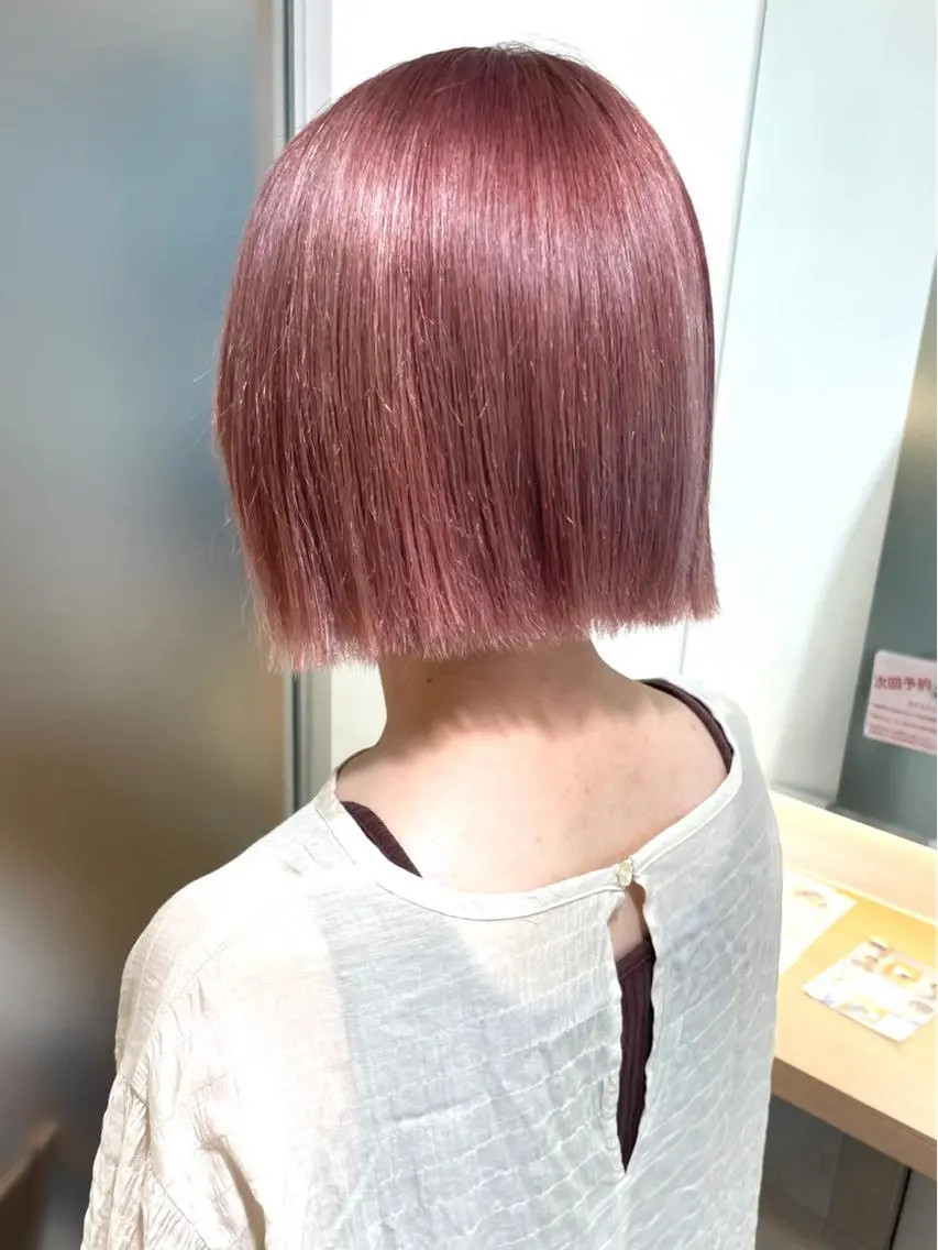 ショート カラー ヘアカラー 佐藤 梨里花 ❤︎のヘアスタイル