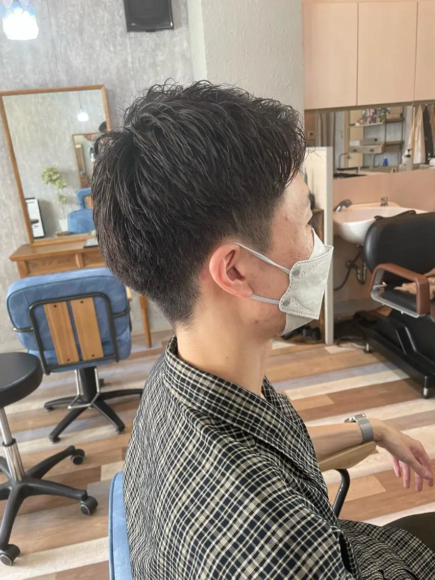 ショート メンズ ショートヘア hairsBerry 豊津店のヘアスタイル