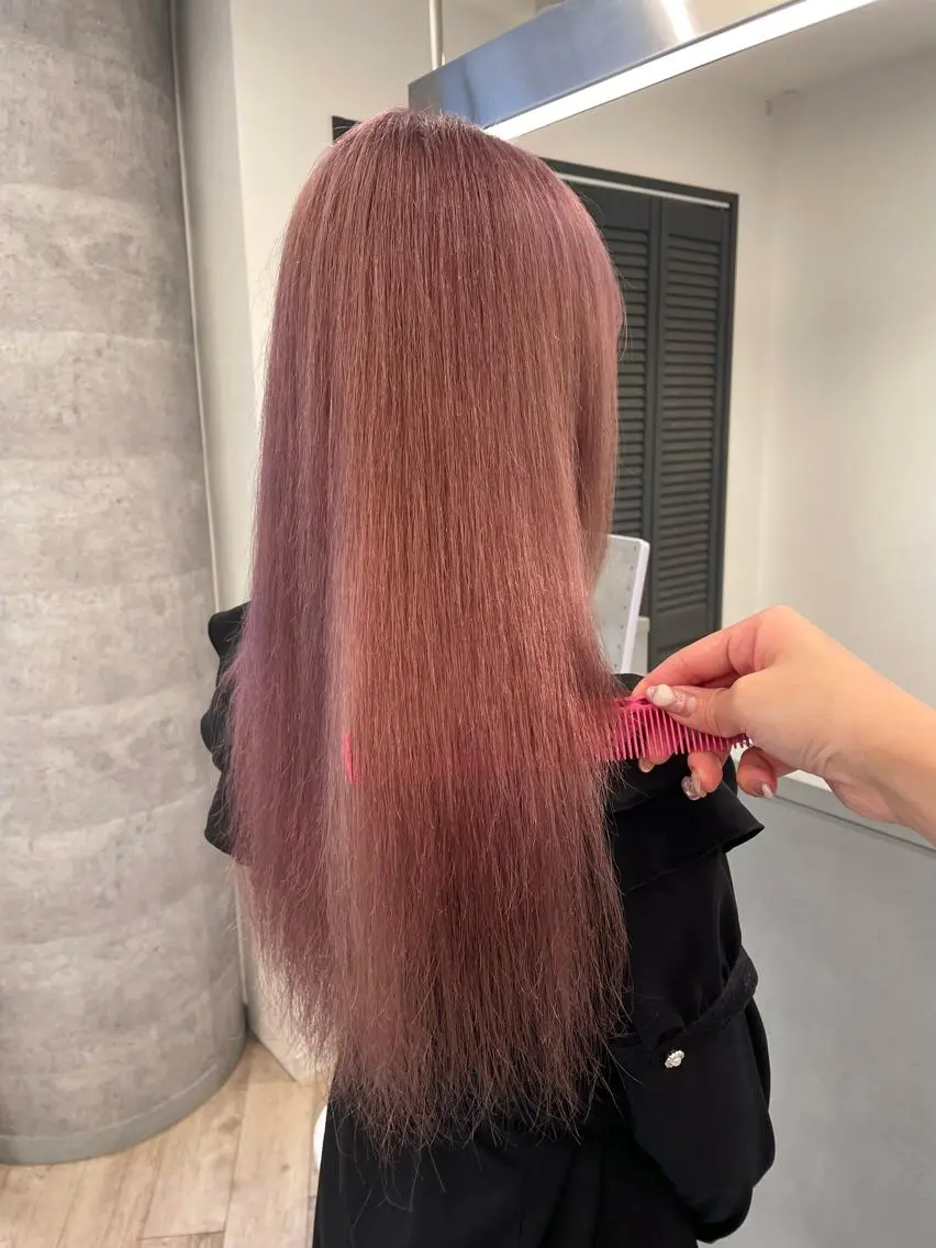 ロング カラー ヘアカラー トリートメント 艶髪ハイトーンカラー kana♡のヘアスタイル