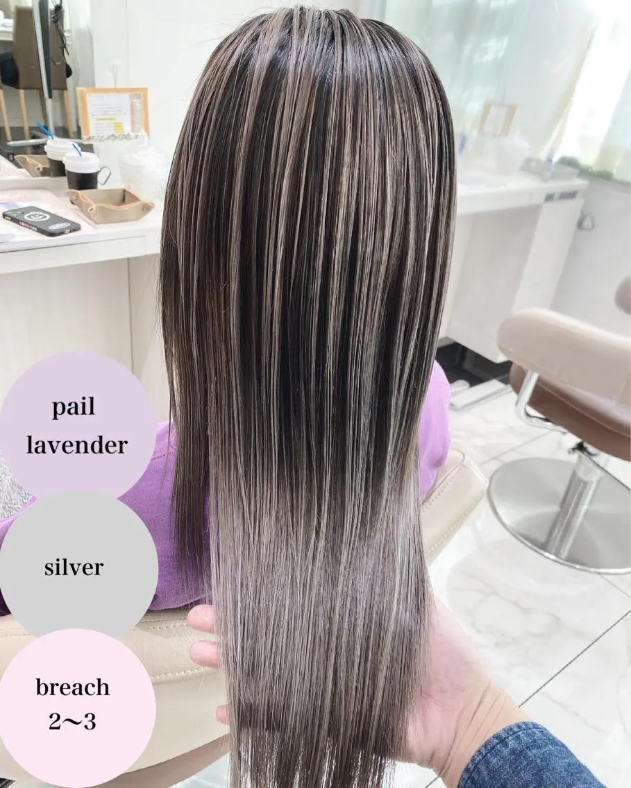 ロング カラー バレイヤージュ 髪質改善 レイヤーカット カット ヘアカラー トリートメント 山崎俊輔/髪質改善 /バレイヤージュのヘアスタイル