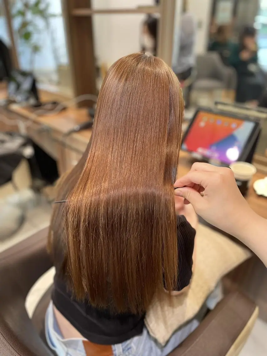ロング くせ毛 髪質改善 縮毛矯正 ショート✂️ボブ✂️ 💎Ash茗荷谷💎のヘアスタイル