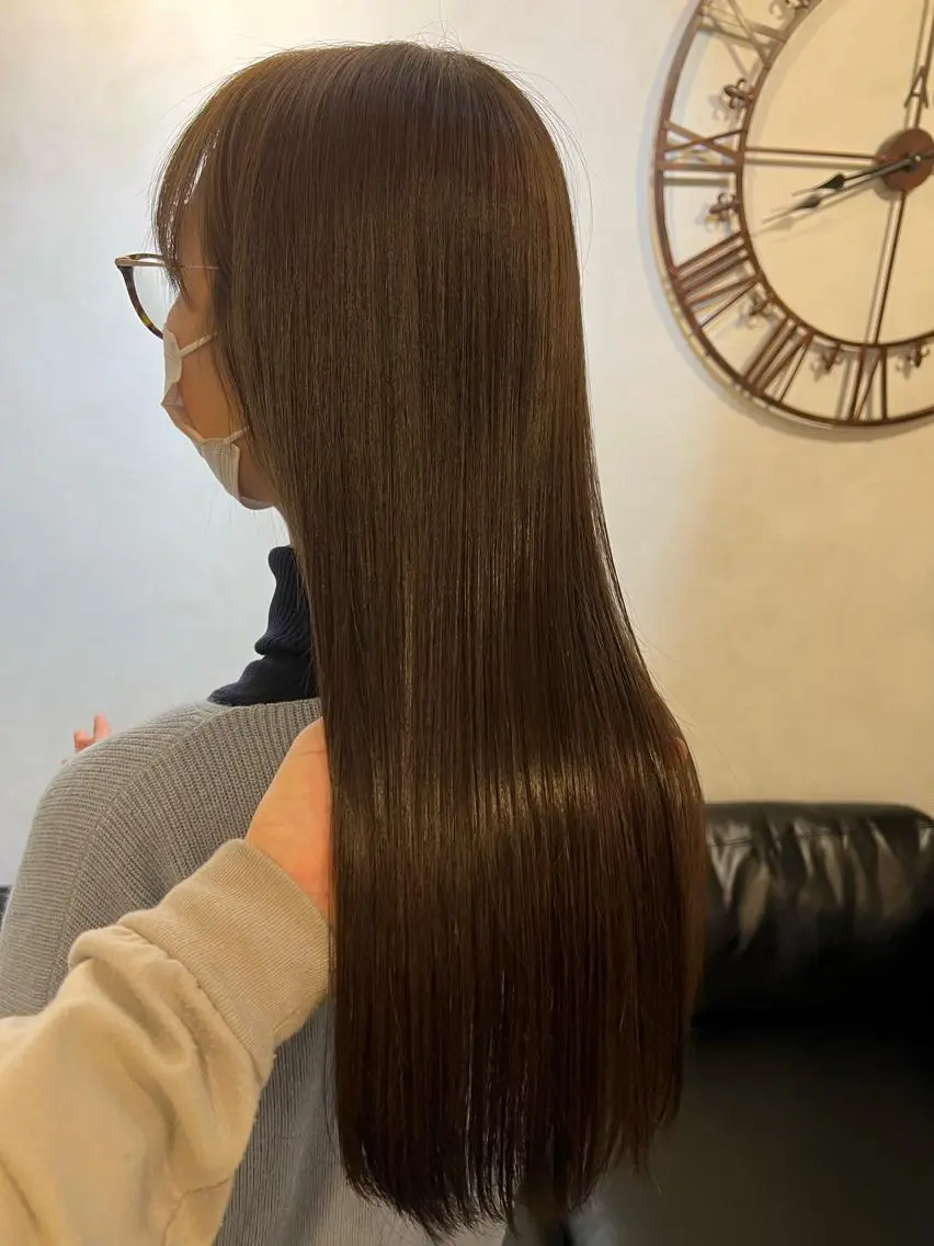 セミロング カラー バレイヤージュ ミストバング ブリーチ ケアブリーチ  フェイスフレーミング カット ヘアカラー トリートメント ヘッドスパ 綺麗な髪質にしたい方 限定🌈清水　祥のヘアスタイル