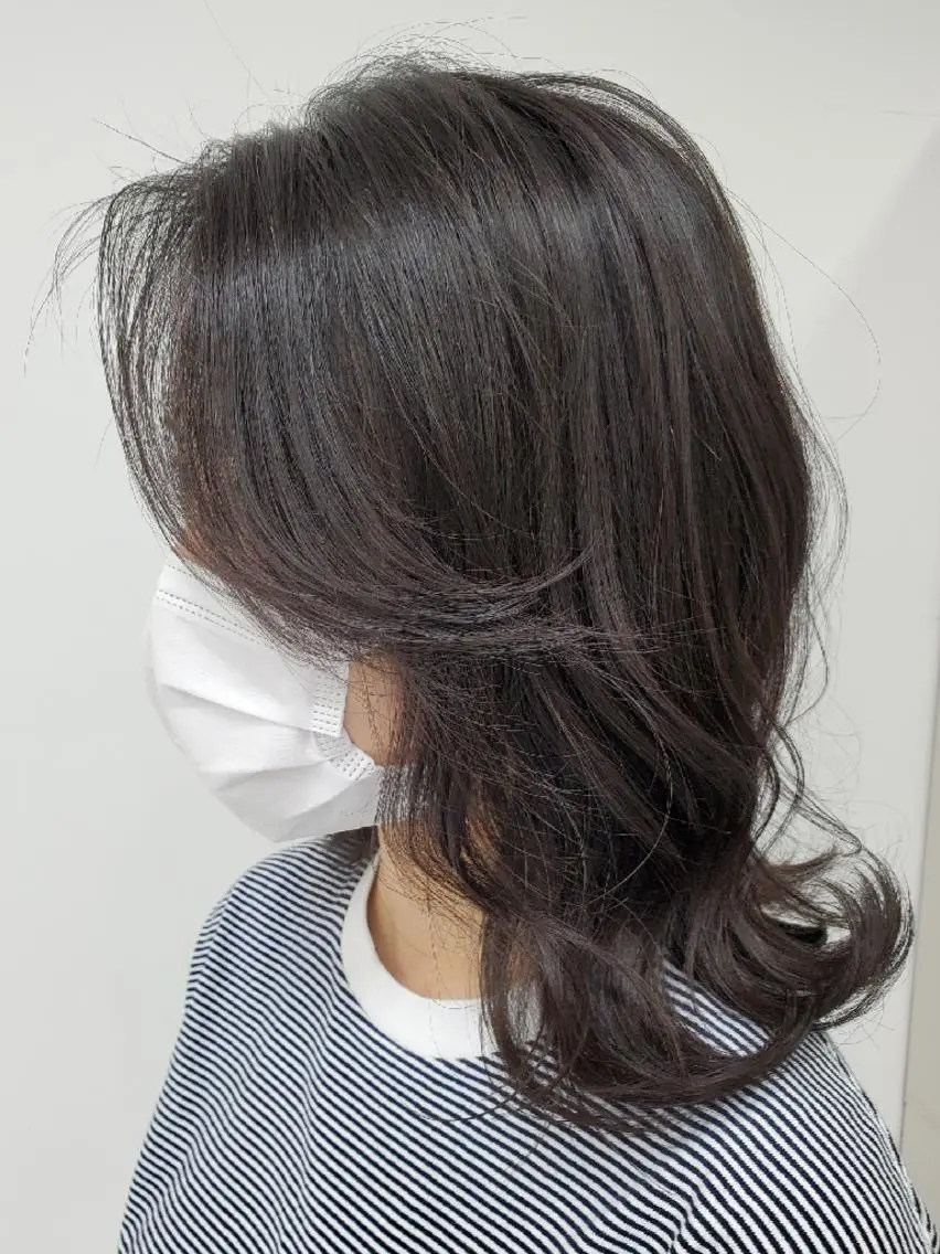 ミディアム 外ハネヘア 倉持 龍歩のヘアスタイル