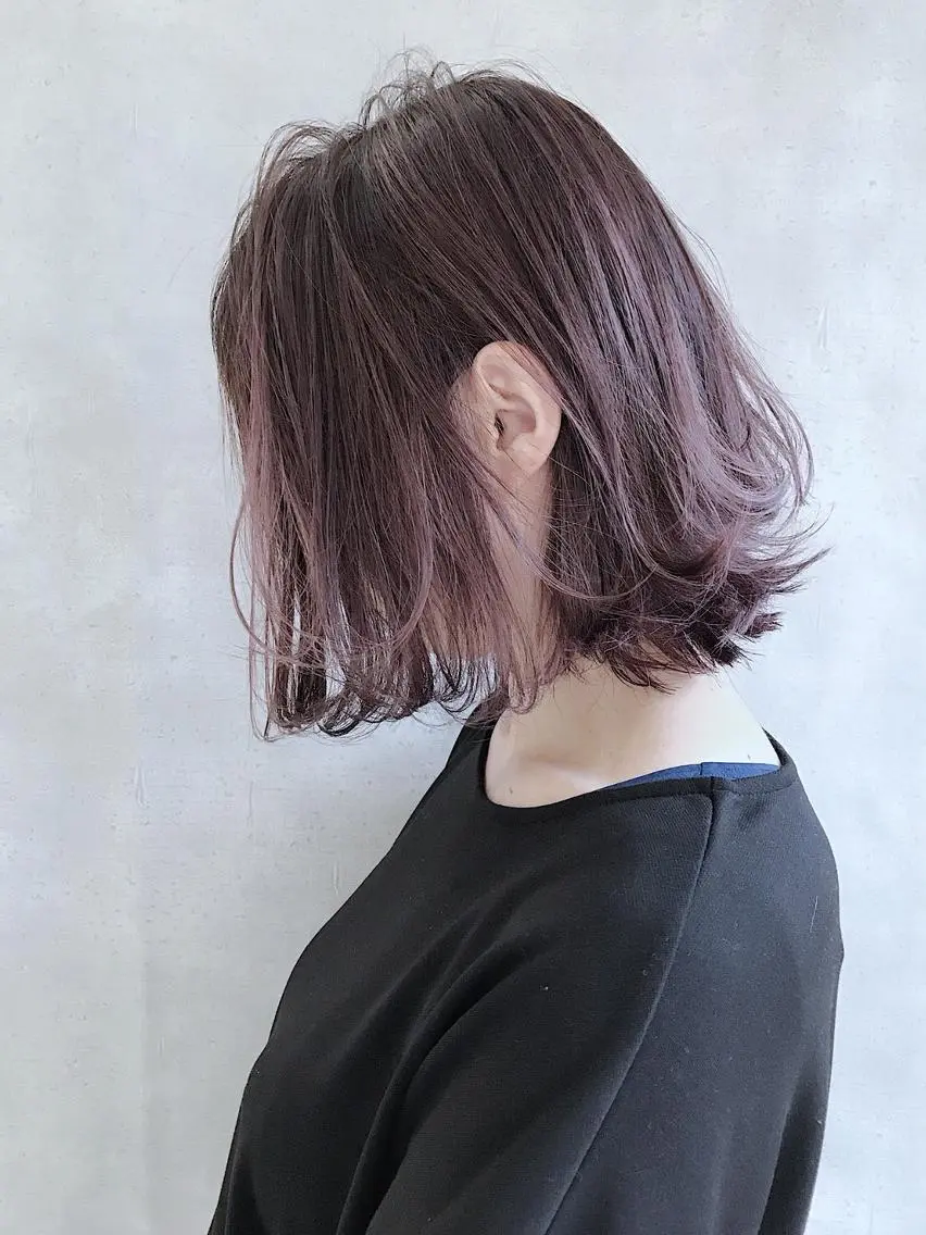 ショート カラー アディクシーカラー ブリーチ ケアブリーチ ダブルカラー ハイライトカラー MOU namba ムウナンバのヘアスタイル
