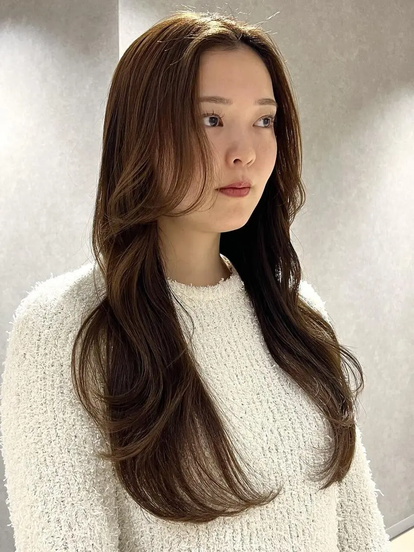 ロング カラー ブリーチ 透明感カラー グレージュ ブリーチなしカラー オリーブカラー カット ヘアカラー トリートメント 初めてでも安心🌟 newi町田✂のヘアスタイル