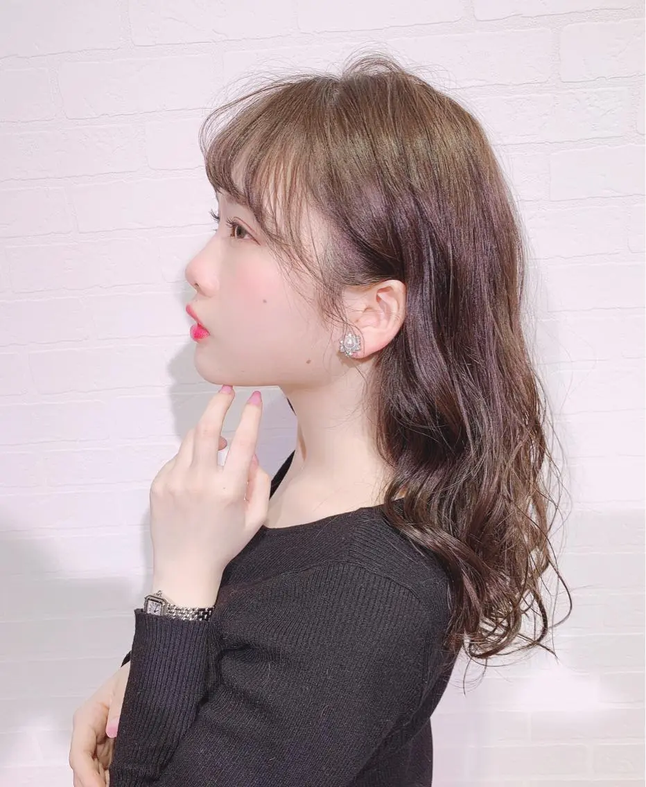 ミディアム カラー アッシュ 透明感カラー ハイトーン✨髪質改善 ✨スパ得意✨ミヤタのヘアスタイル