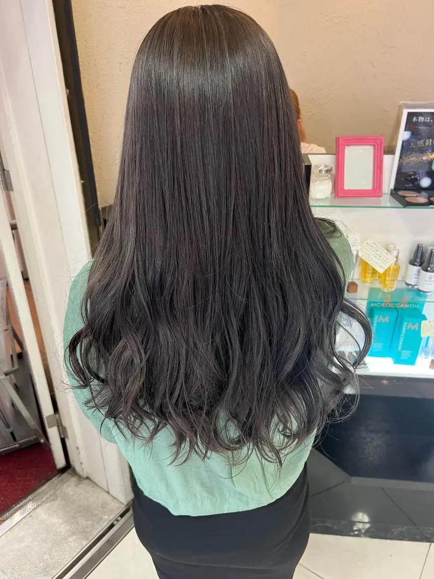 ロング ヘアカラー トリートメント エクステ&艶カラー 🎀YURINA🎀のヘアスタイル