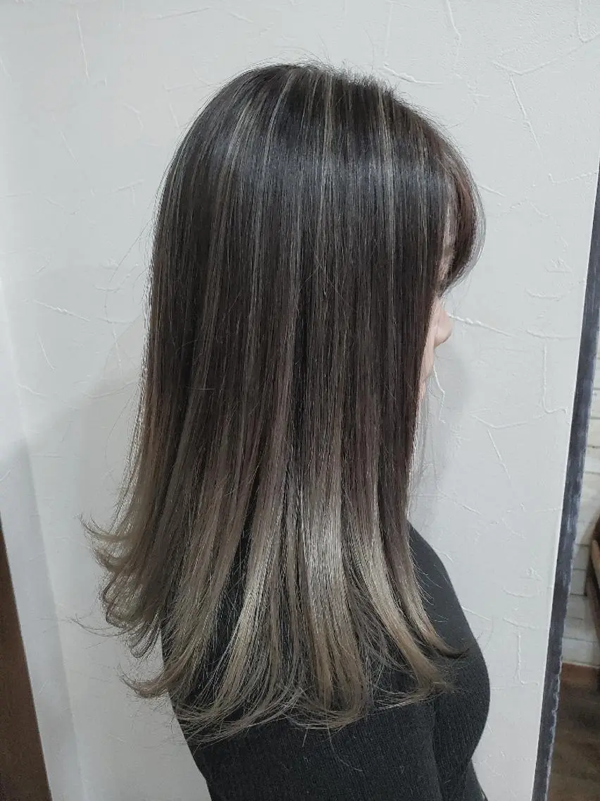 ロング カラー パーマ ヘアアレンジ メンズ メンズハイライト グラデーションカラー ハイライトカラー ハイライト まとまり💯悩み改善 ★松本尚弥★店長のヘアスタイル