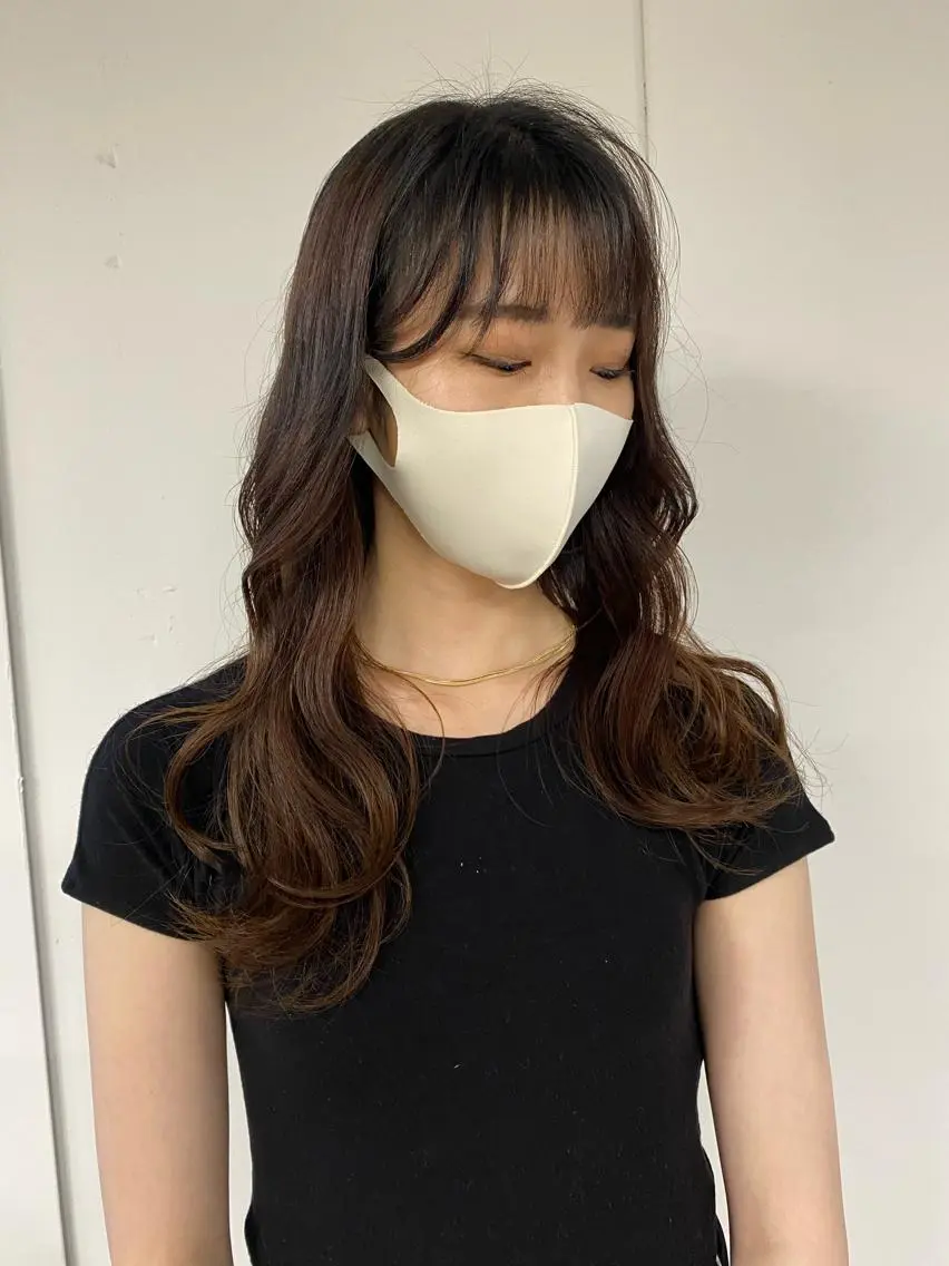 ロング カラー パーマ KOOKI スティードトーキョーのヘアスタイル