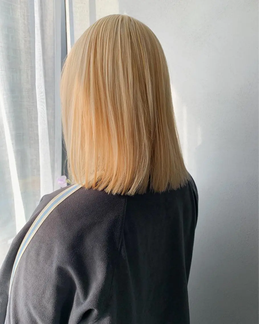 セミロング カラー ボブパーマコテ巻き風 パーマNo1深江秀平のヘアスタイル