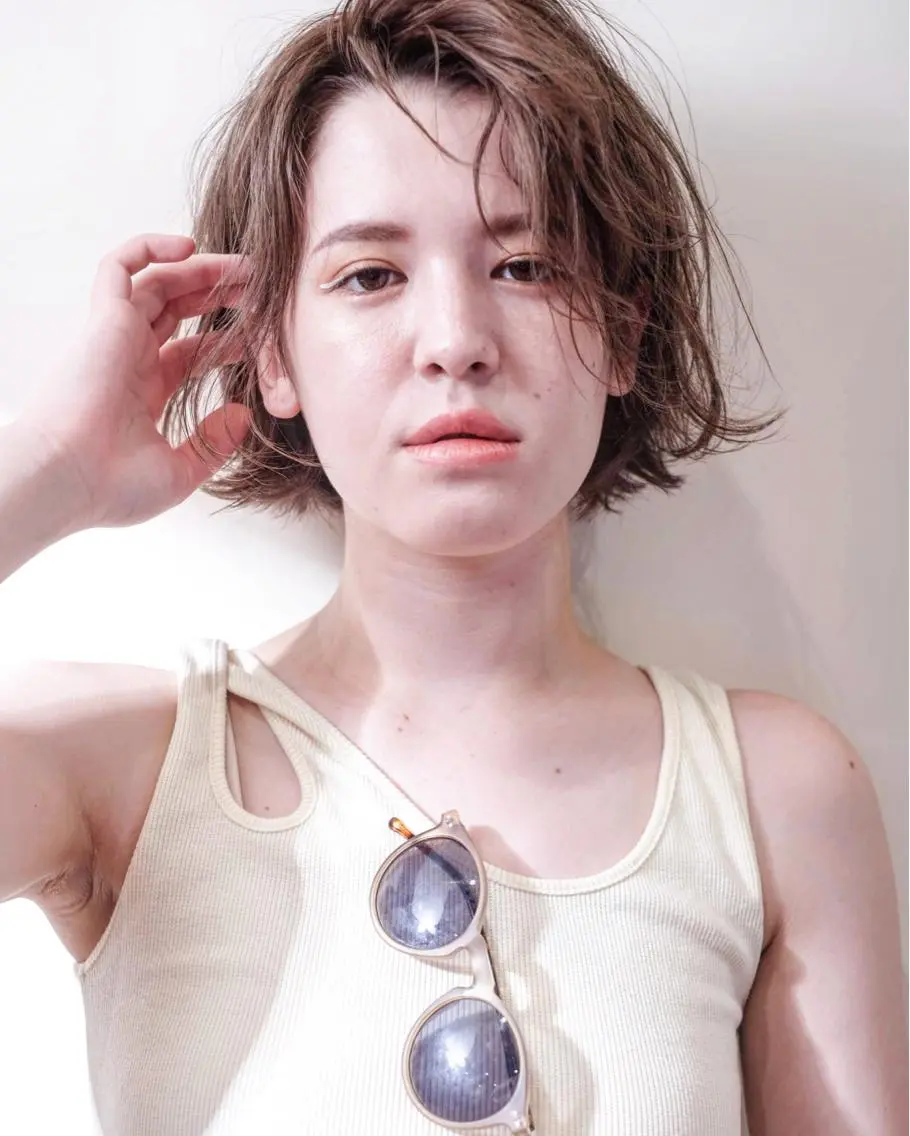 ミディアム サトウ レンマのヘアスタイル