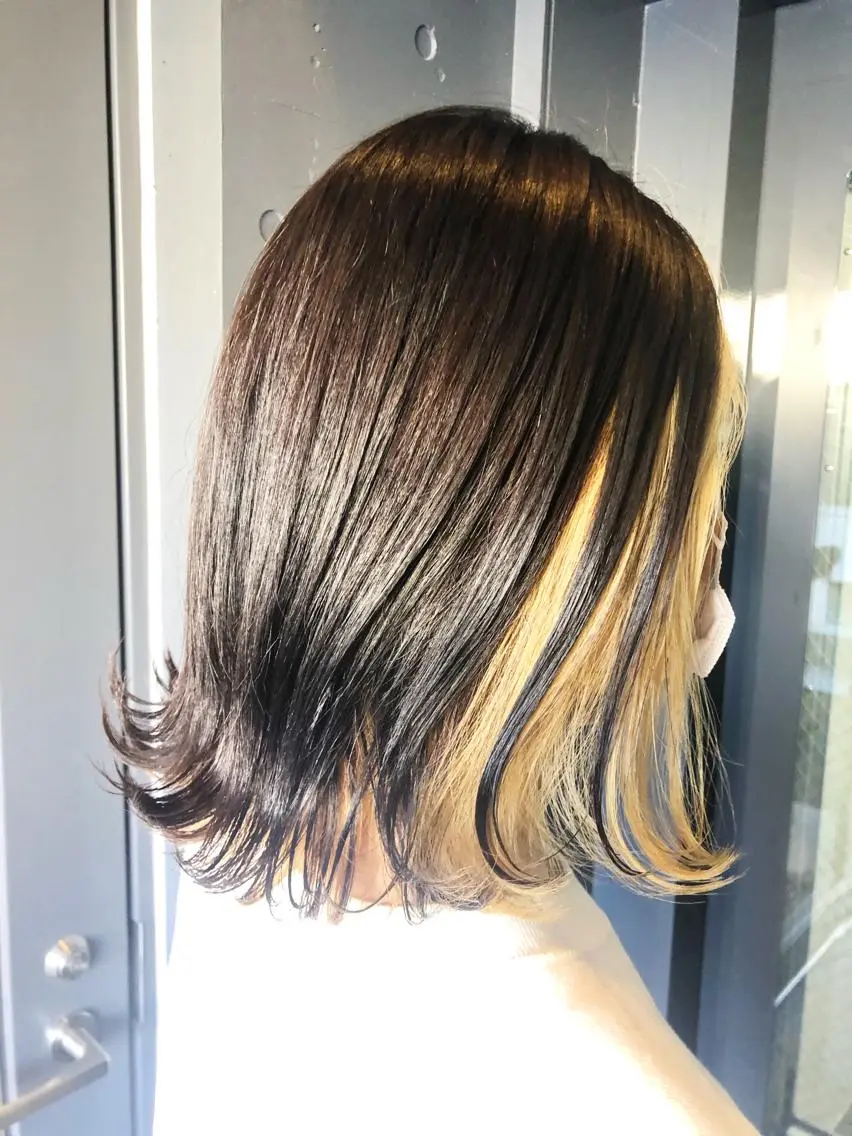 セミロング カラー パーマ ヘアアレンジ メンズ キッズ メンズインナーカラー インナーカラー カット 縮毛矯正 トリートメント 髪質改善/美髪矯 正ヤマモトハルキのヘアスタイル