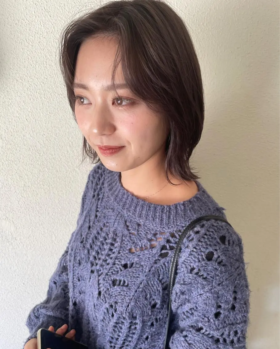カラー ヘアカラー トリートメント CARICIA 白木 由里加/新栄のヘアスタイル