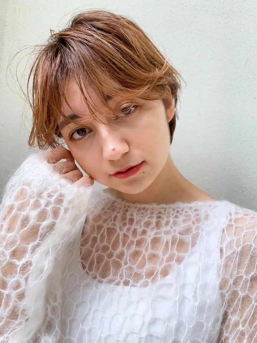 ショート カラー パーマ ショートヘア sakoda shunkiのヘアスタイル