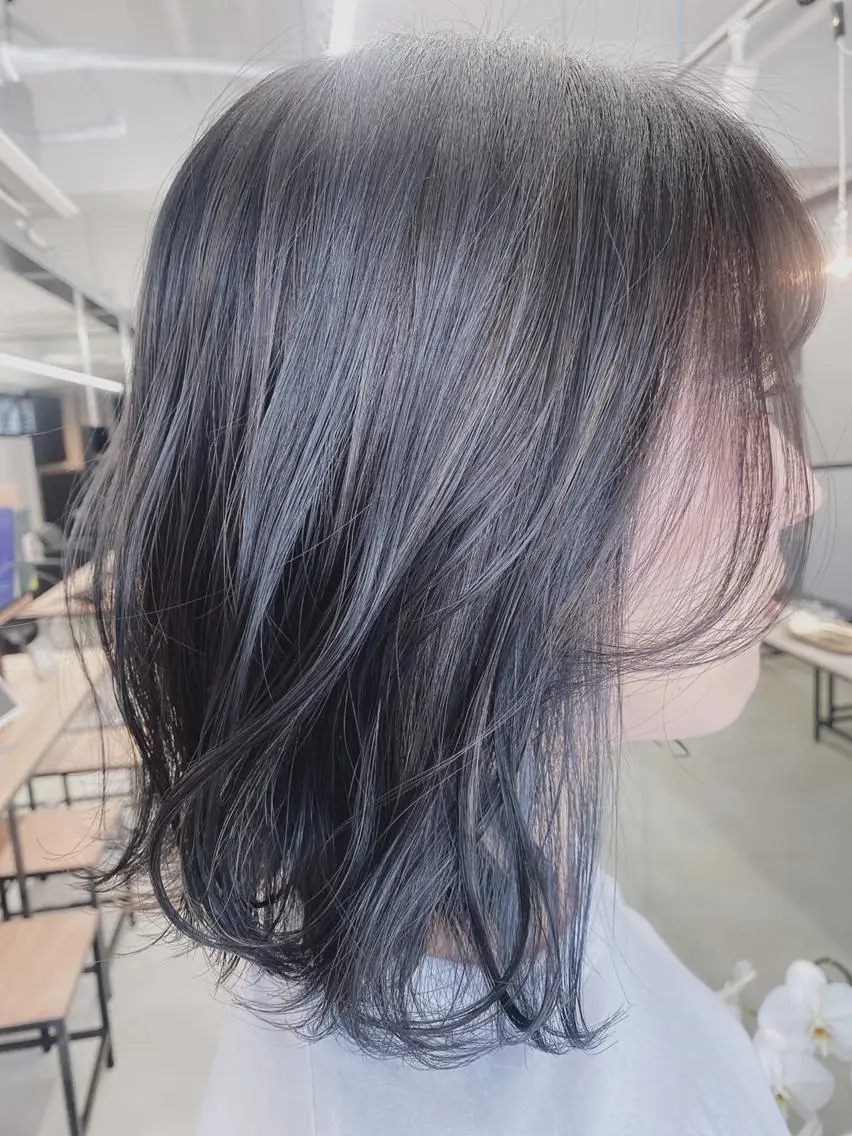ミディアム YOFAhair芦屋 峰★カラーリストのヘアスタイル