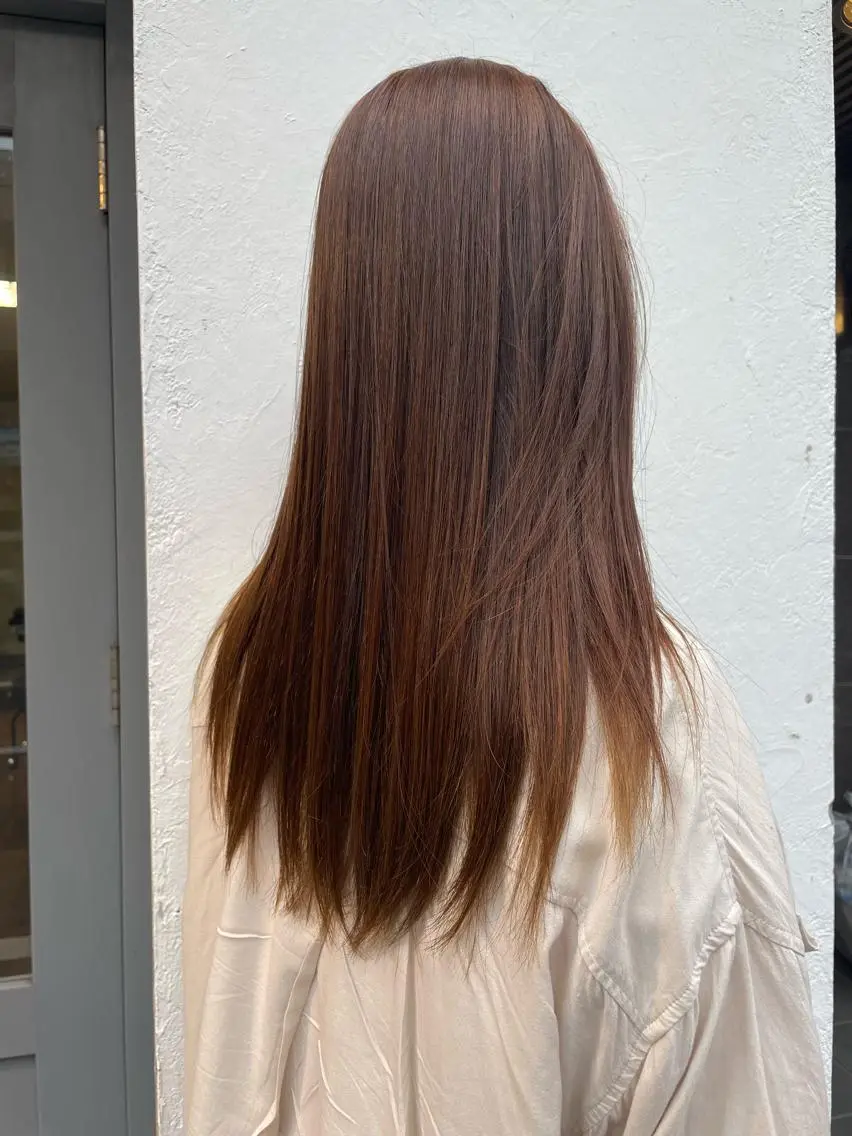ロング 縮毛矯正 KYOKA .のヘアスタイル