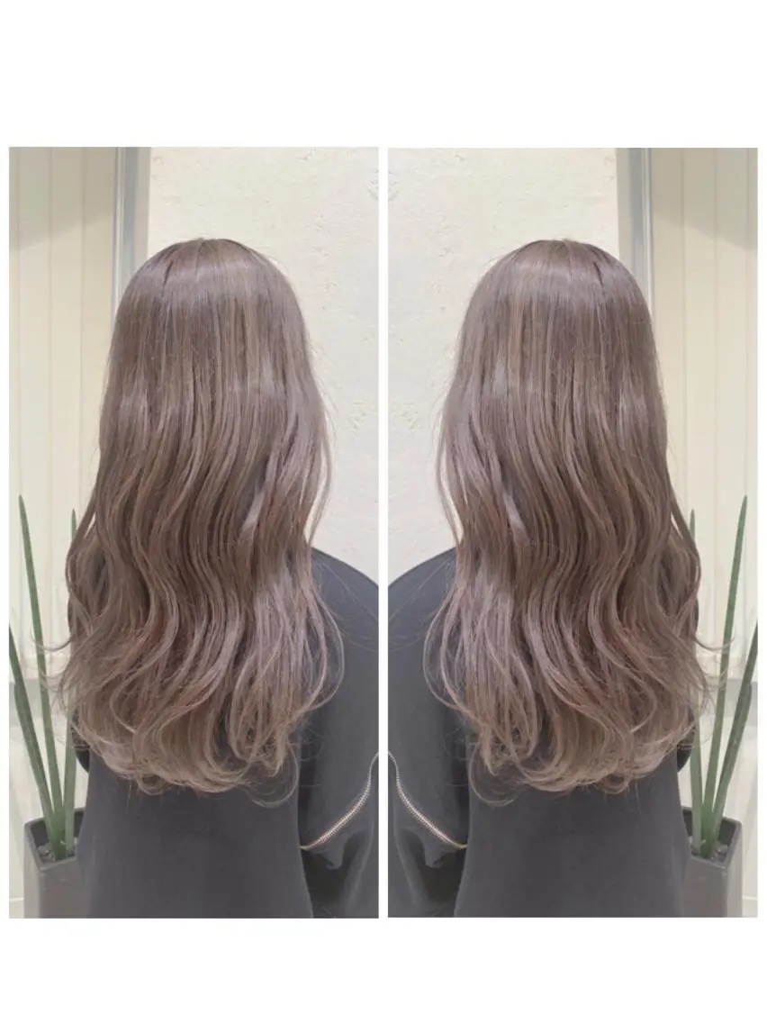 ロング カラー ベージュカラー ブラウンカラー ブラウンベージュ ラベンダーカラー ヘアカラー ブリーチ/髪質改善 🍀MASAKiのヘアスタイル