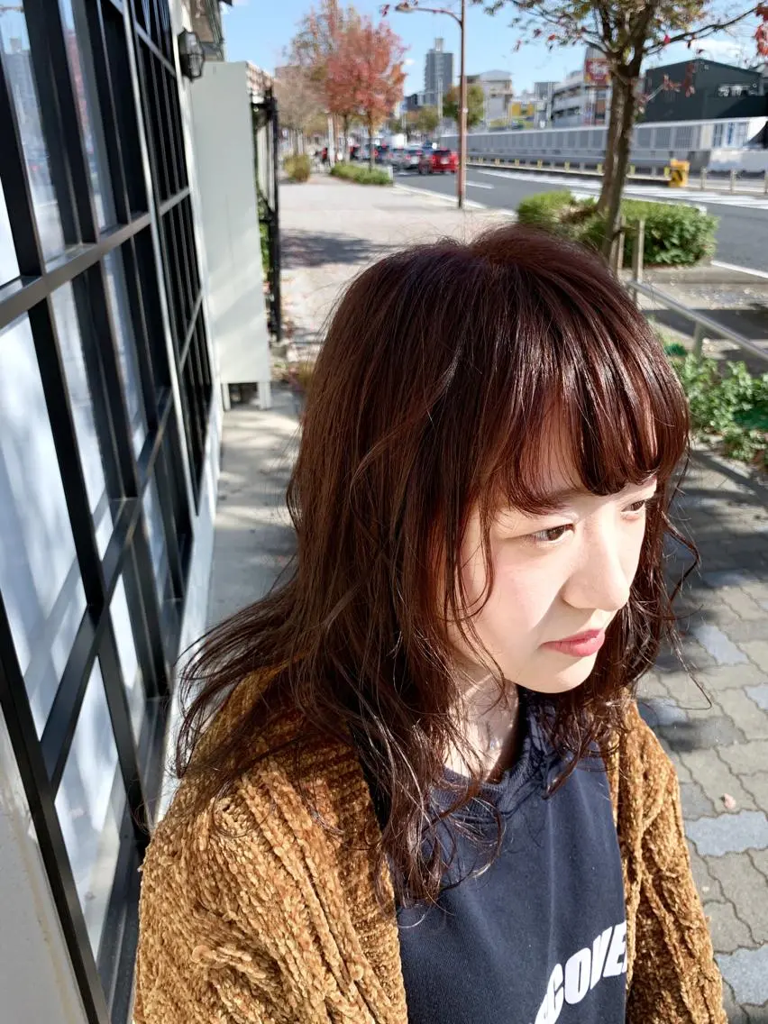 セミロング カラー カット ヘアカラー 🍀ナガヤマ ヒデアキ🍀のヘアスタイル
