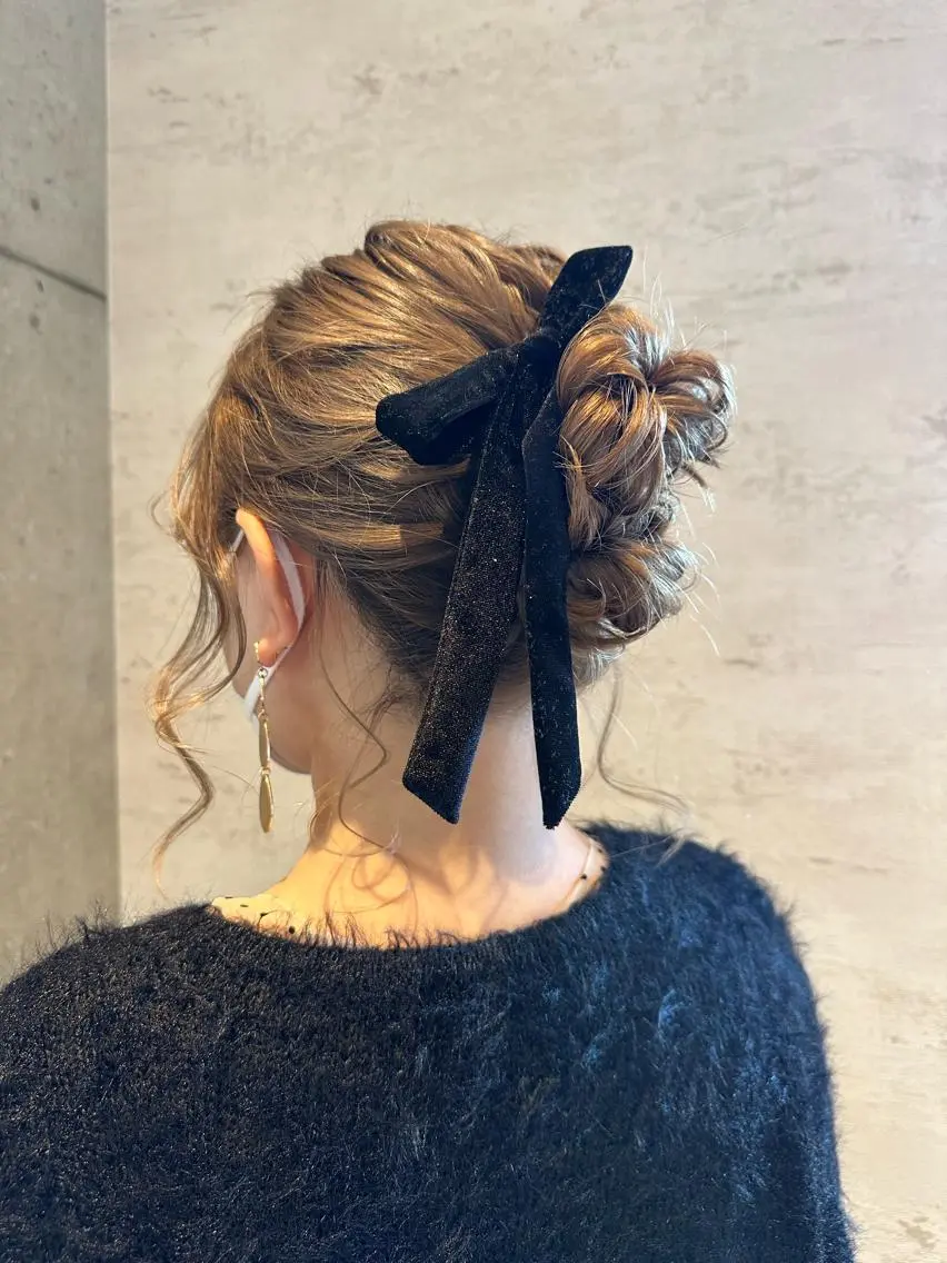 セミロング ヘアアレンジ 🎀ヘアセット/艶髪 /はやしほのか🎀のヘアスタイル