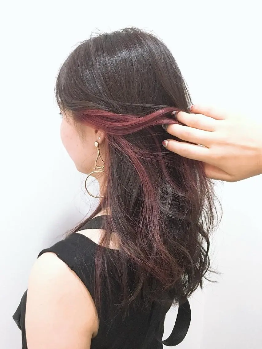 ロング カラー パーマ カット ヘアカラー トリートメント 関口 友菜のヘアスタイル