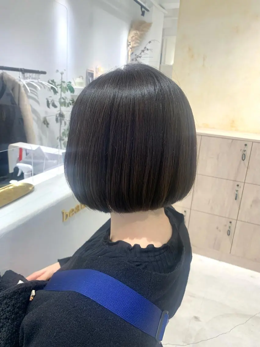 ショート カット ヘアカラー トリートメント ボブ/美髪矯正 /佐藤　奈巳のヘアスタイル