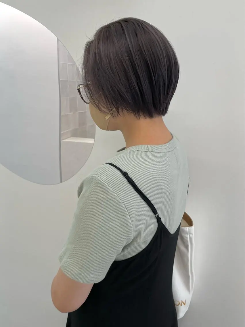 ショート カラー ヘアカラー トリートメント 韓国ヘア🤍 ayanaのヘアスタイル