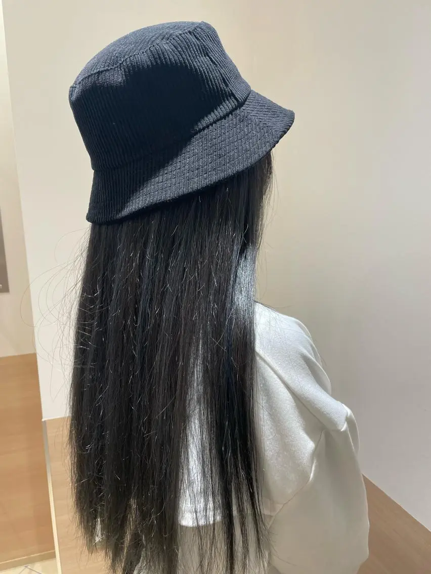 ロング カラー ブラウンカラー ケアカラー ピンクカラー ピンクブラウン ロング カット ヘアカラー 天野 瑠真のヘアスタイル