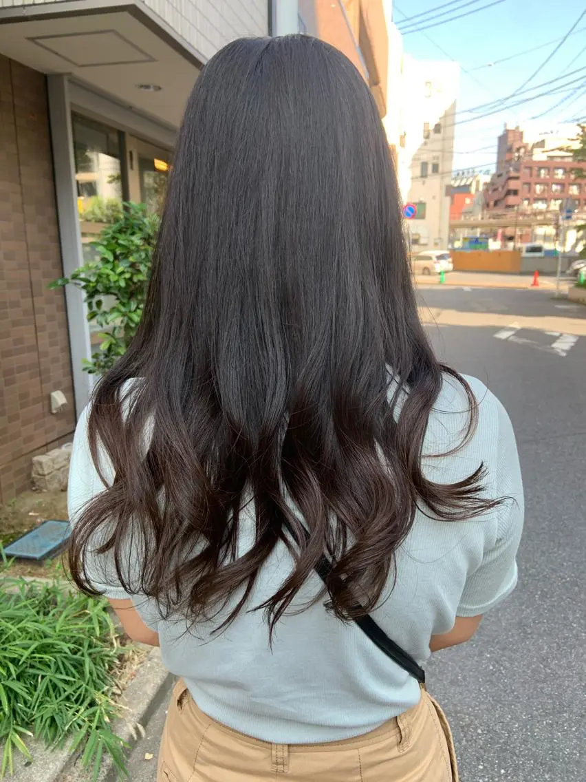ロング カラー ヘアアレンジ グラデーションカラー 韓国hair🦋 Nanaのヘアスタイル