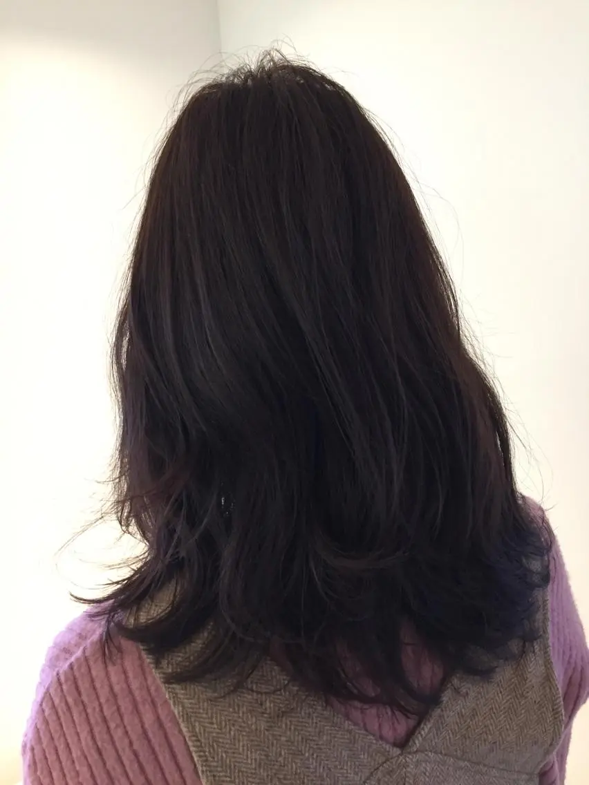 セミロング カラー ヘアアレンジ 透明感カラー グレージュ イルミナカラー パープルカラー カット ヘアカラー トリートメント ヘアセット ✨ハイクオリティ✨ 山本香也のヘアスタイル