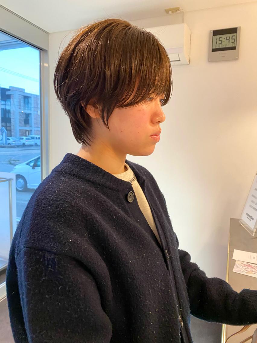 ショート カラー ショートボブ ボブ ショートヘア カット ヘアカラー 横地 凌のヘアスタイル