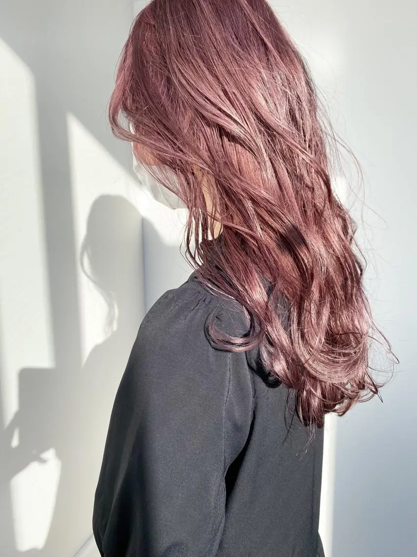 ロング カラー ベージュカラー ラベンダーカラー ラベンダーピンク ピンクカラー ピンクベージュ fit stand /HIIRAGIのヘアスタイル