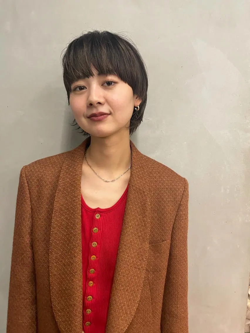 ショート カラー ウルフカット カット ヘアカラー トリートメント センスをお届けします 大谷将生infpのヘアスタイル