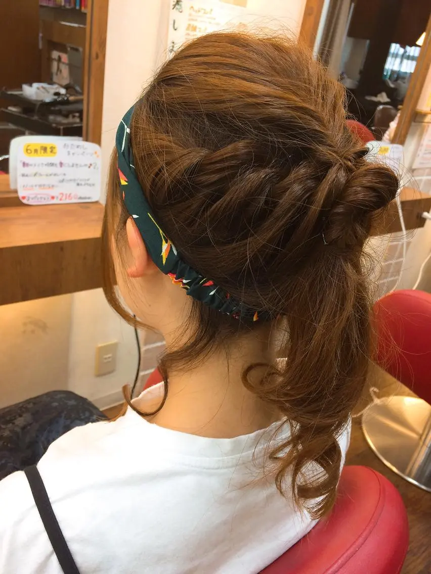 ロング ヘアアレンジ ロング 大野 まゆのヘアスタイル