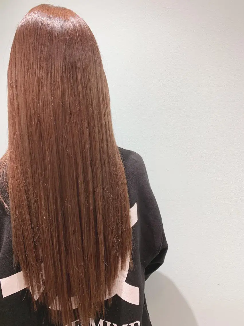 ロング カラー ベージュカラー ピンクカラー エクステ ロング stylist Yukieのヘアスタイル