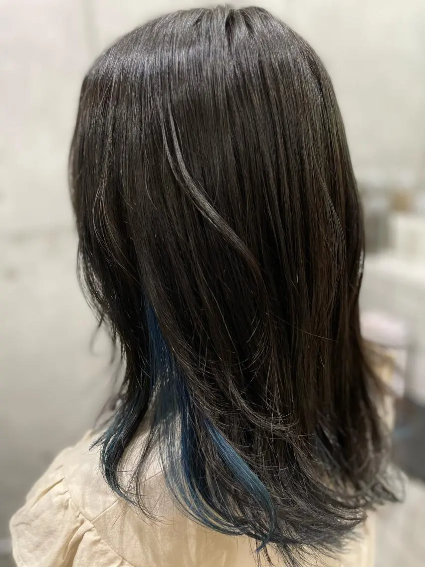ミディアム カラー インナーカラー ウルフカット カット ヘアカラー トリートメント 😎newi池袋😎 ミタショウタのヘアスタイル