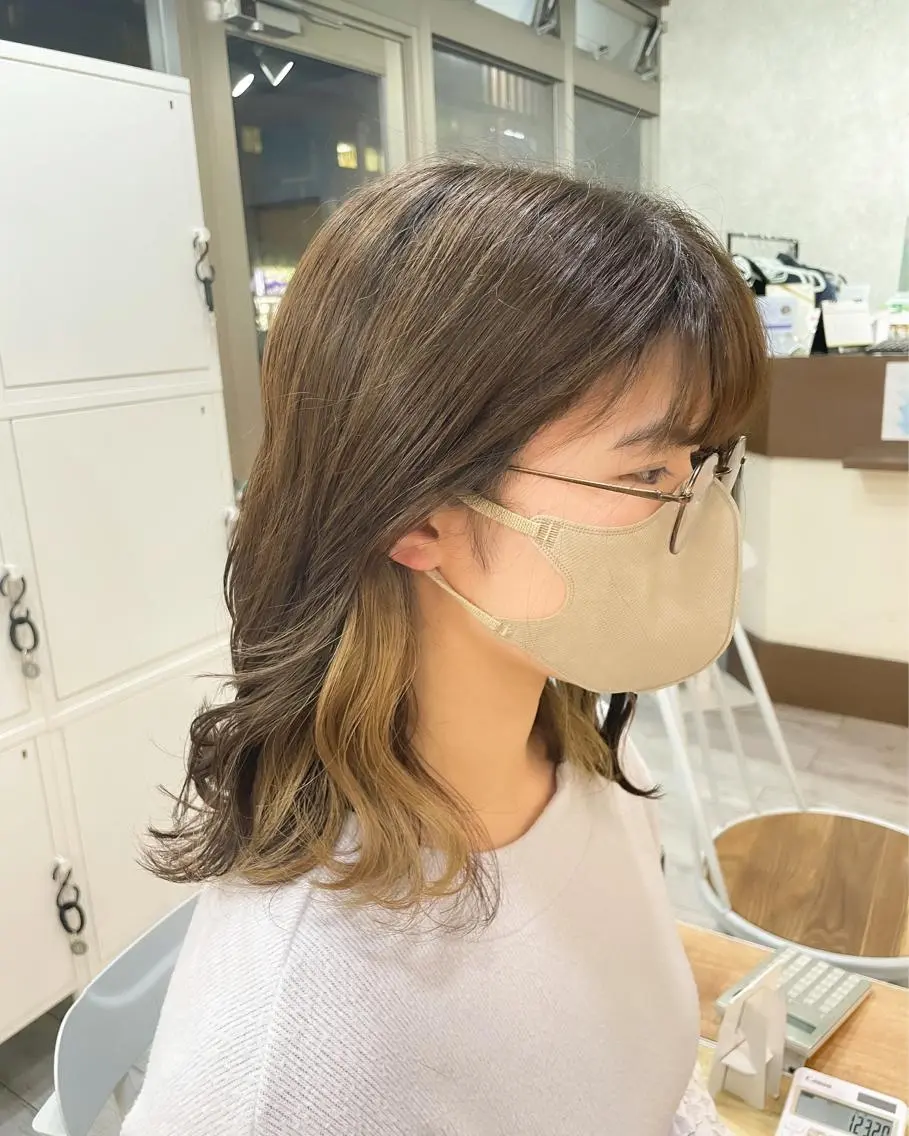 ミディアム イワタ マハ/ minim hairのヘアスタイル