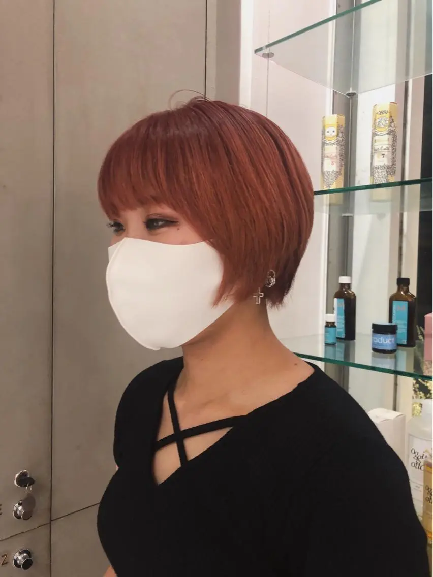 ショート カラー ショートヘア 古屋 花織のヘアスタイル