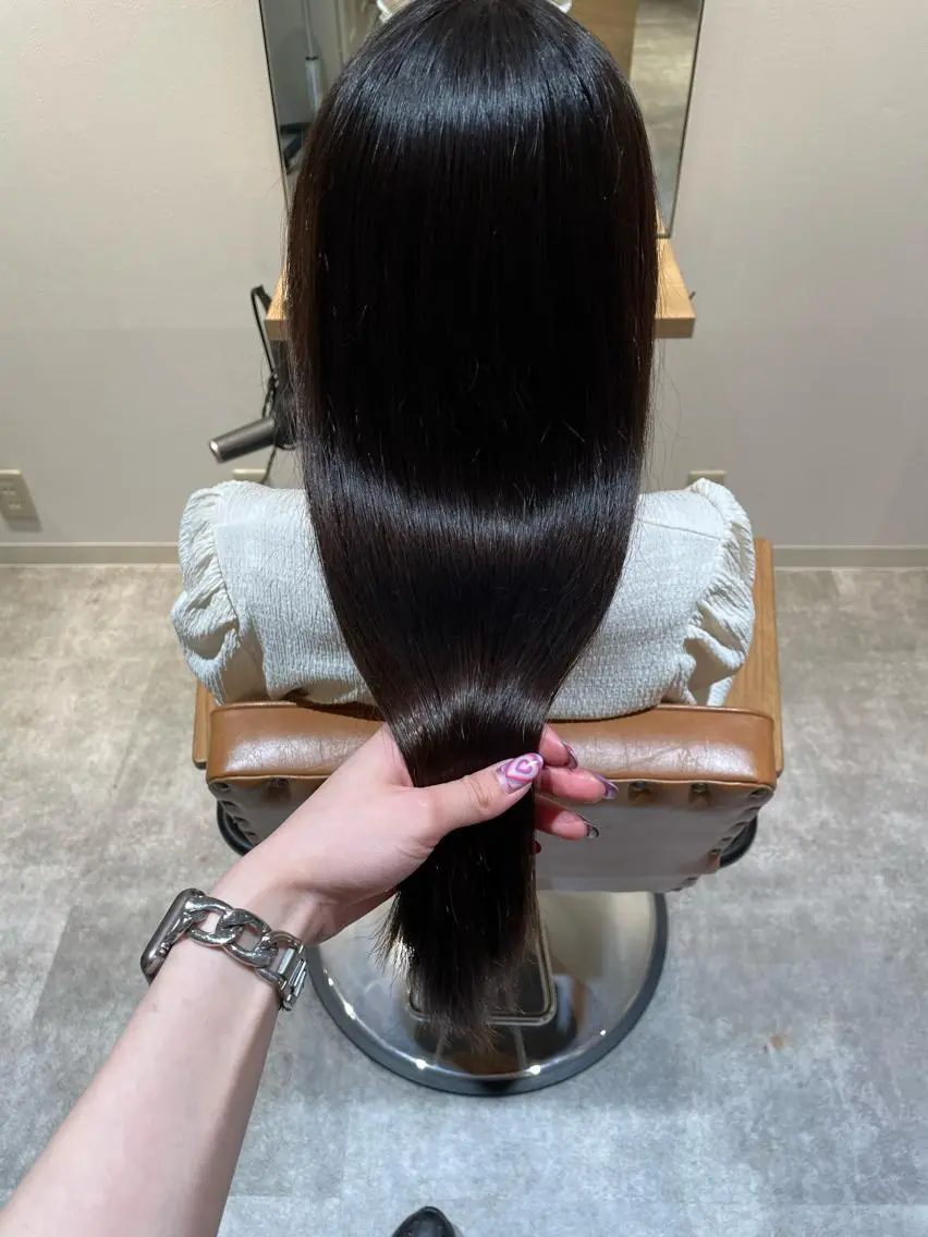 ロング 縮毛矯正 オスズ 🎀´-のヘアスタイル