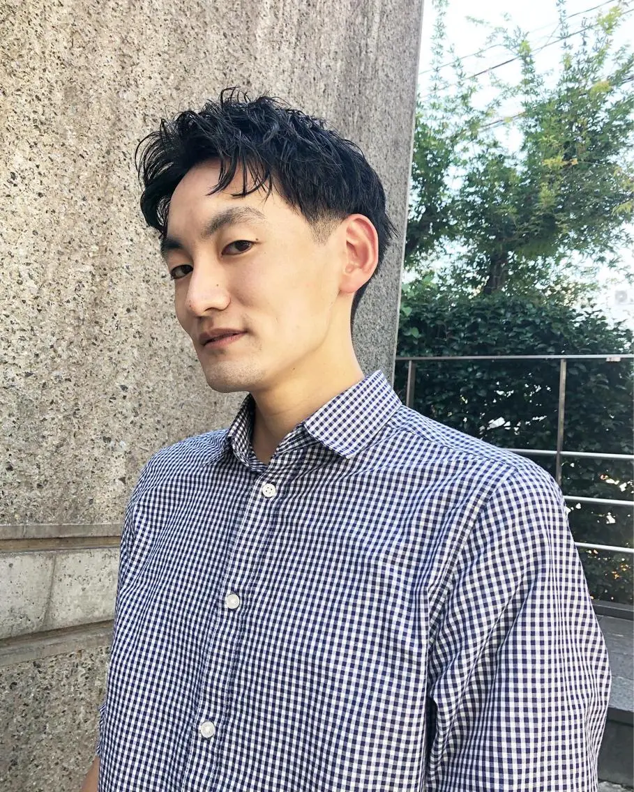 パーマ ヘアアレンジ メンズ メンズパーマ メンズベリーショート カット パーマ トリートメント ヘアセット メンズ特化✂️栗原 侑也のヘアスタイル
