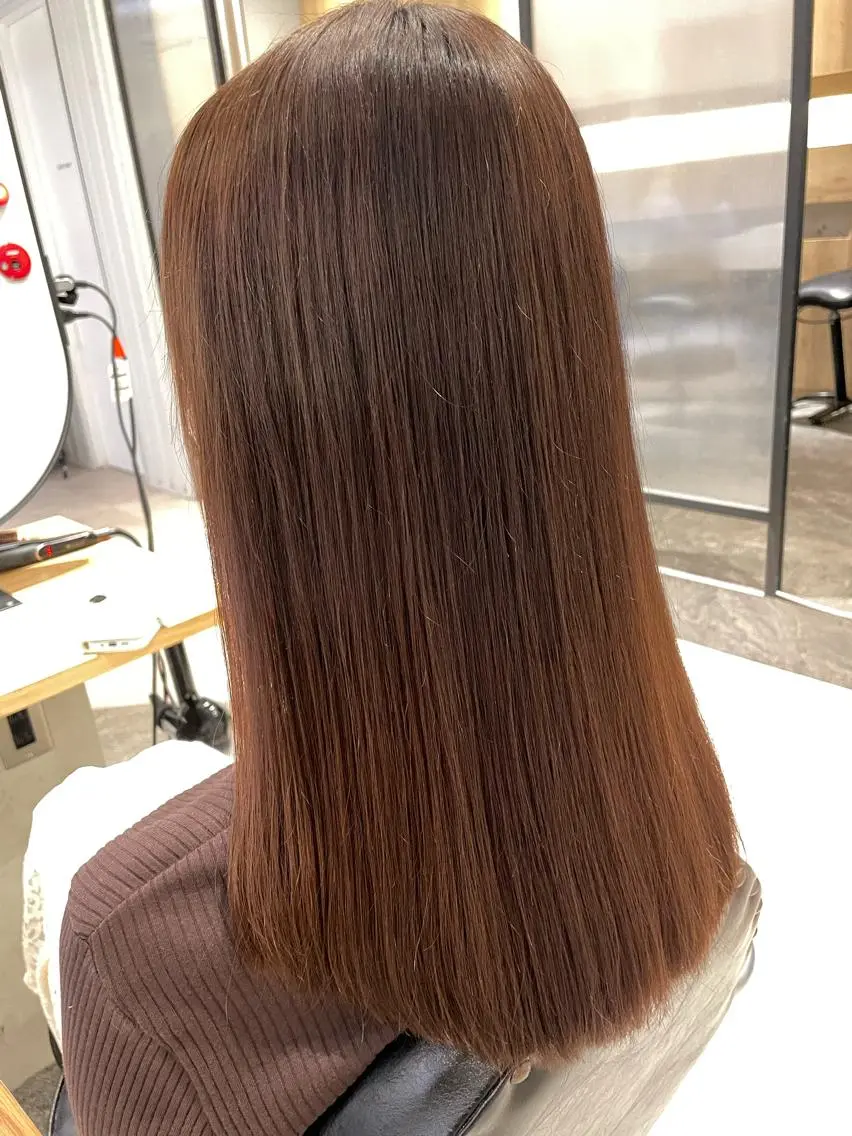 ロング 💘韓国レイヤー上 品カラーruru💘のヘアスタイル