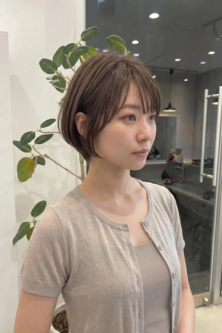 ショート tre.甲子園口店/ レイヤーカットのヘアスタイル