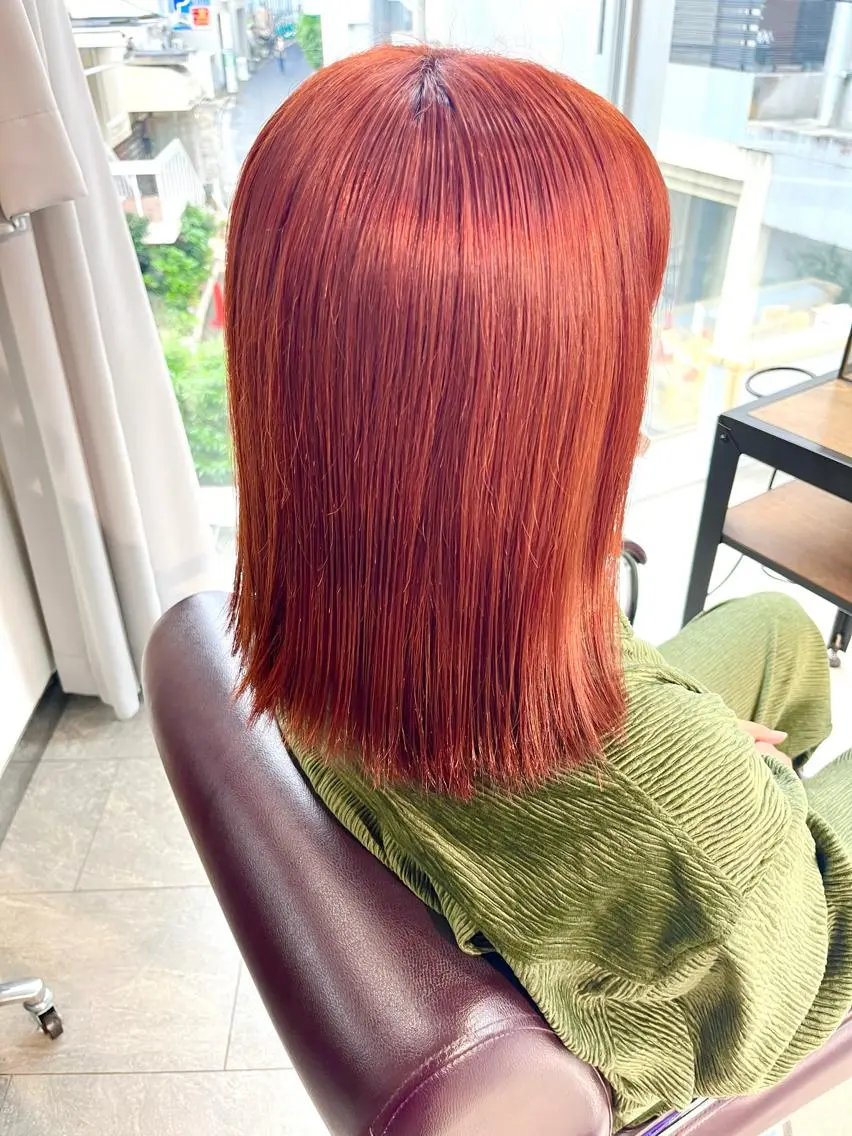 セミロング カラー 🎀透明感 カラー🎀ミズキのヘアスタイル